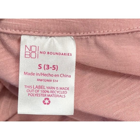 No Boundaries Junior/women’s Top Size S(3-5) color Pink short sleeve Button Up - Picture 10 of 11